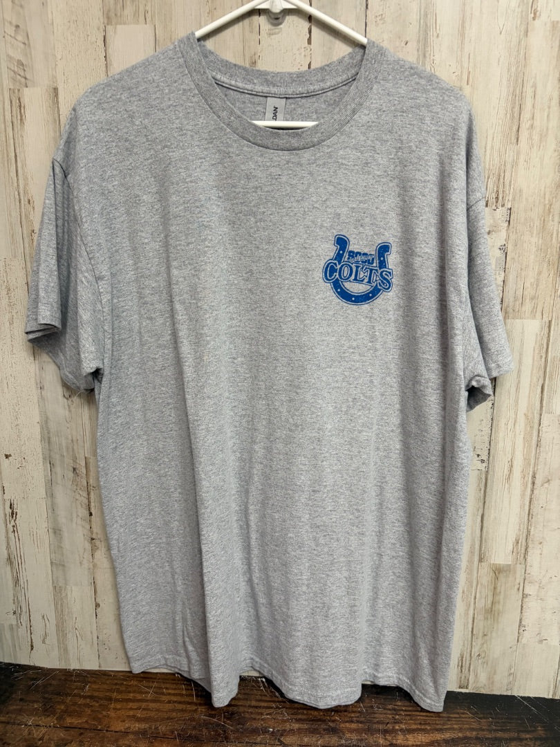 GREY GILDAN SOSO COLTS TEE, LADIES XL