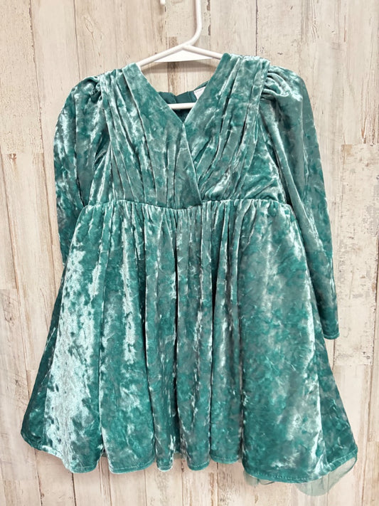 GREEN WONDER NATION VEVLVET DRESS, GIRLS 3T