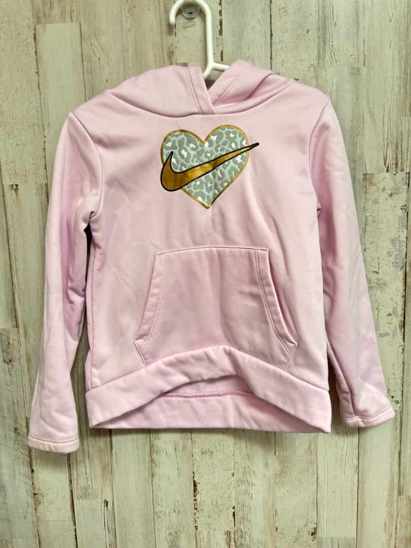 PINK NIKE LOGO HOODIE, GIRLS 4T