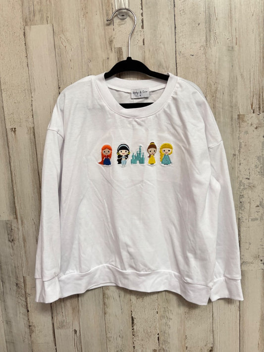 WHITE ABBY & EVIE PRINCESS TOP, GIRLS 4T