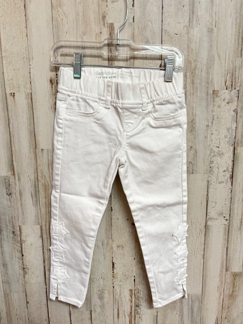 WHITE GAP STAR SKINNY JEANS, GIRLS 5