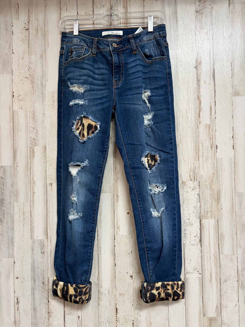 DENIM KANCAN SZ27 DISTRESS JEANS, LADIES S
