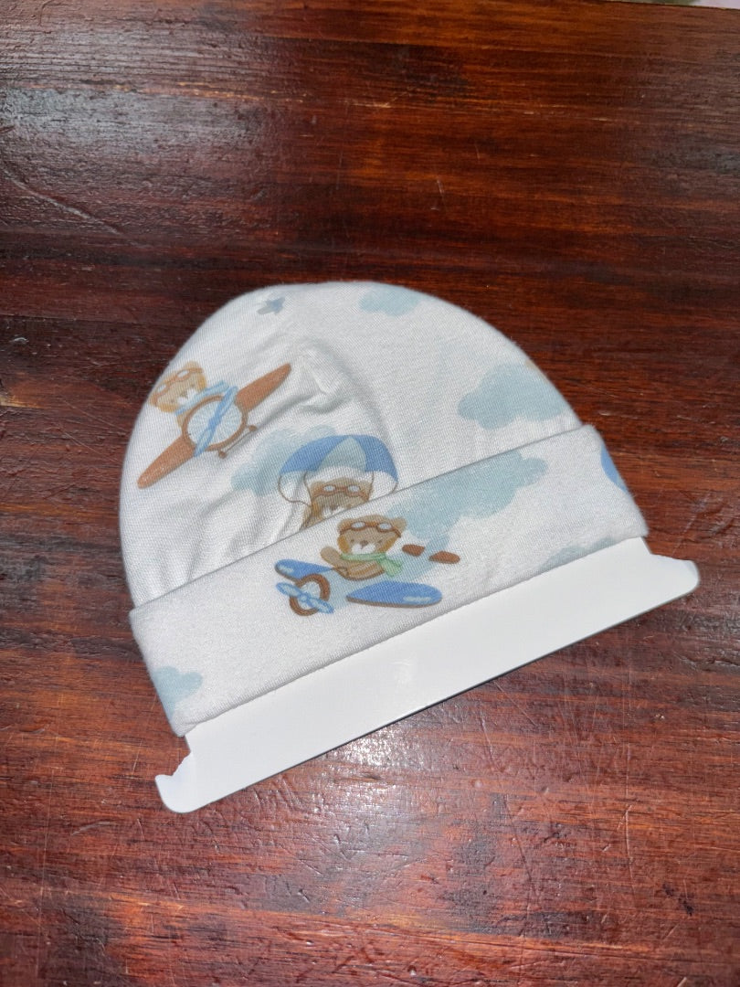 White No brand NEW airplane teddy hat, Baby Gear