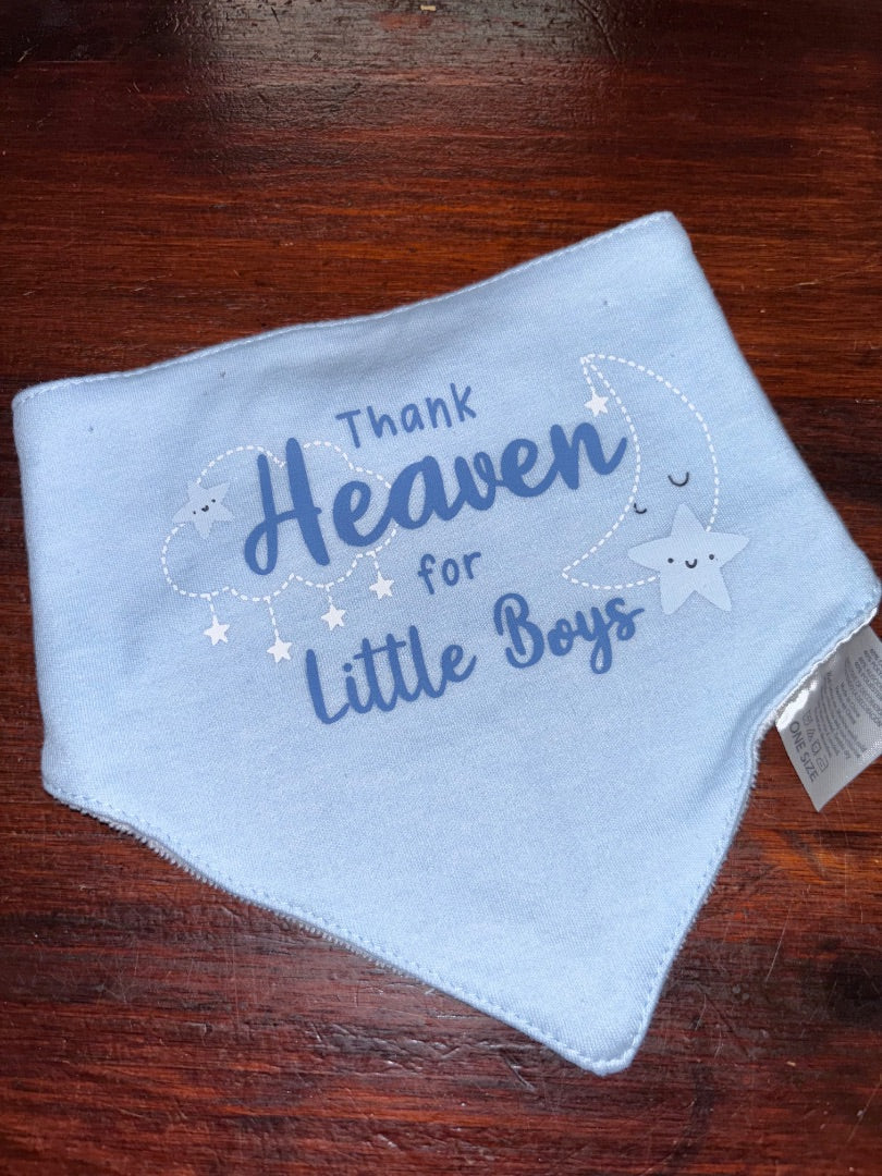 Blue No brand NEW Thank heaven bib, Baby Gear