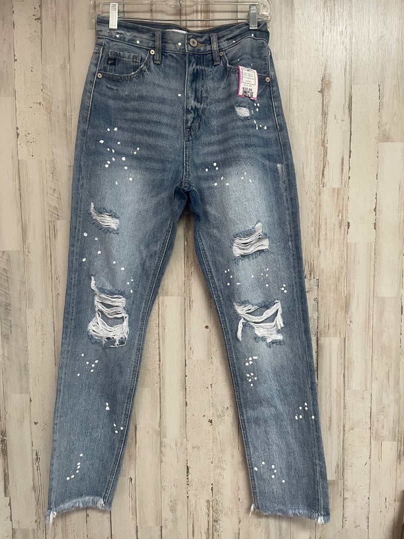 DENIM KANCAN SZ0/23 BLEACHED JEANS, LADIES XS