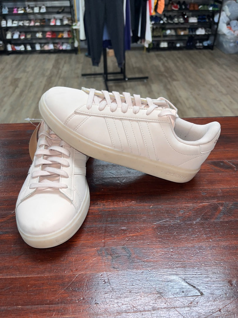 PASTEL BLUSH PINK ADIDAS CLOUD FOAM COMFORT SNEAKERS, SHOES A7.5