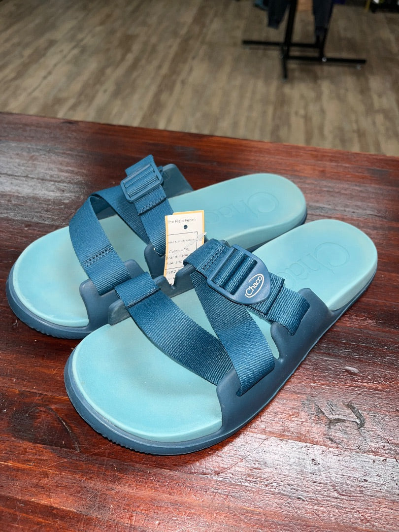 TEAL CHACO STRAP SLIP ON SANDALS, SHOES A10