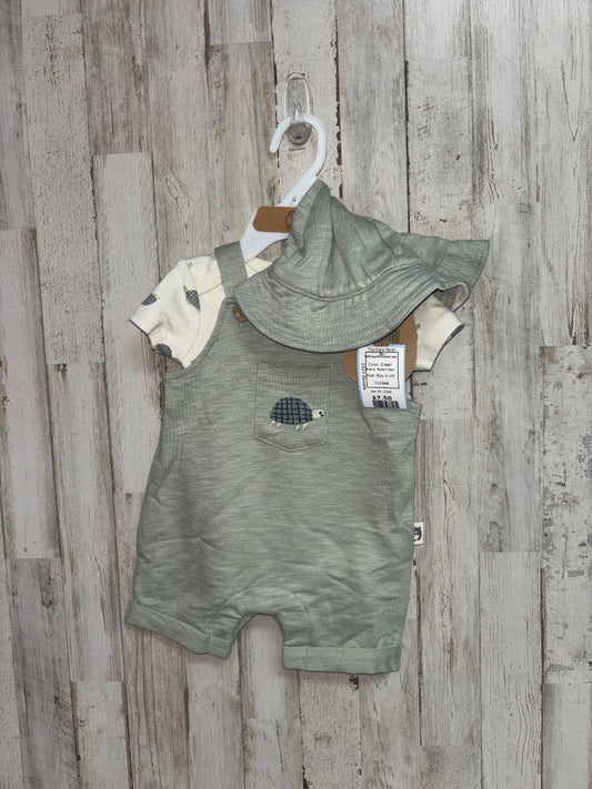 Green Rabbit bear NEW turtle overall set, Boy 0-3M