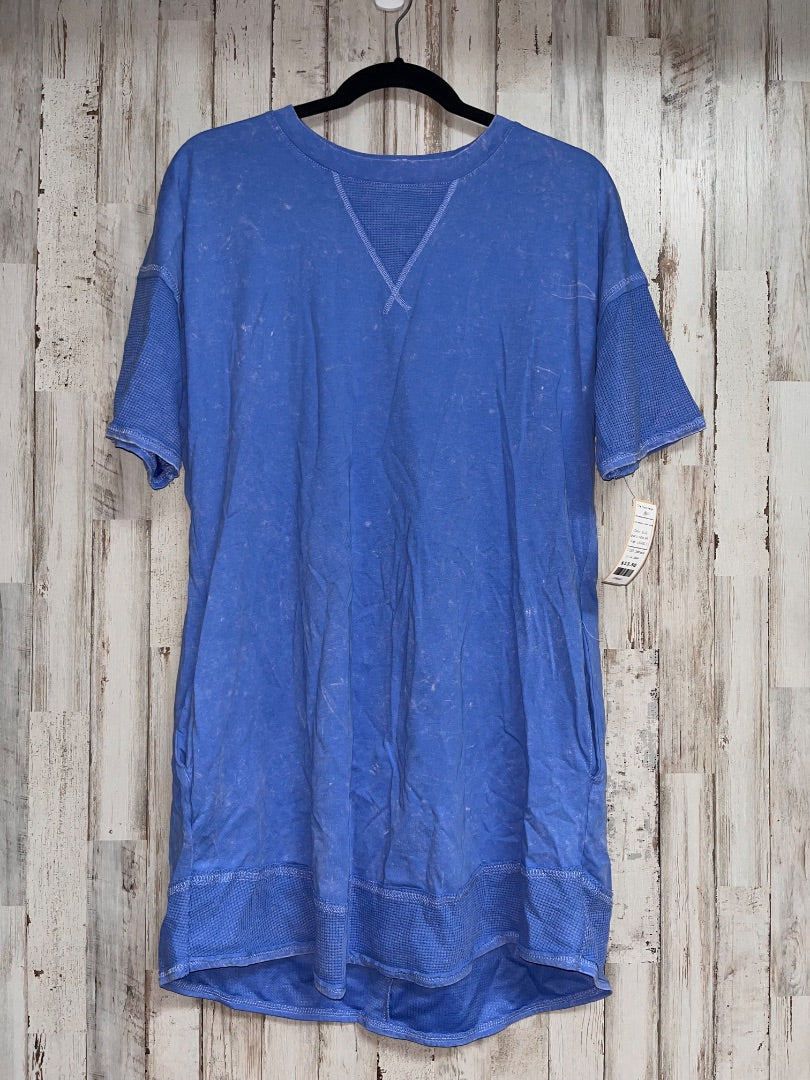 BLUE NEW ME ACID WASHED TSHIRT DRESS, LADIES S
