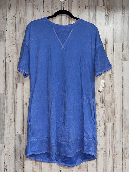 BLUE NEW ME ACID WASHED TSHIRT DRESS, LADIES S