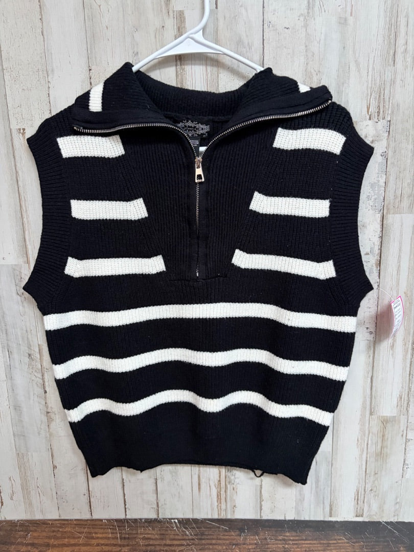 BLACK  STRIPE VEST, LADIES M