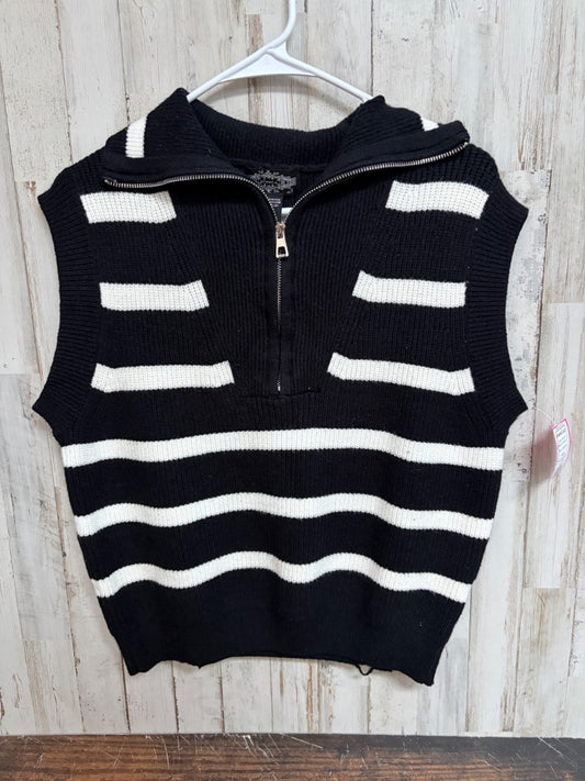 BLACK  STRIPE VEST, LADIES M