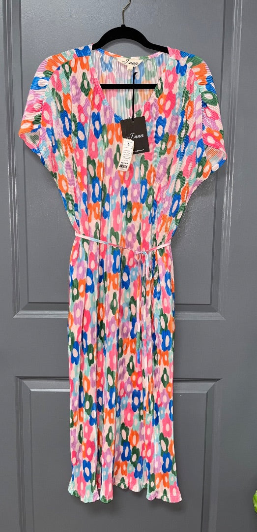 PINK J.ANNA NEW RIBBED FLORAL MAXI, LADIES S