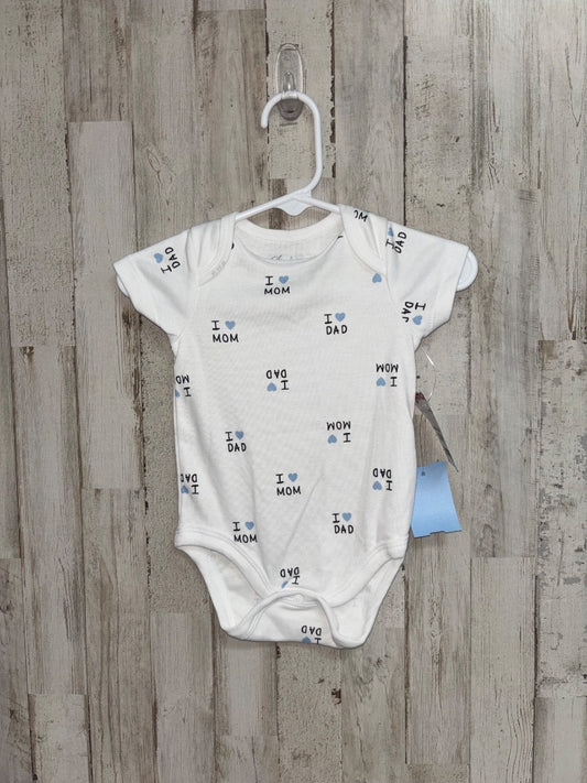 white Sterling baby I love dad onesie, Boy 9M