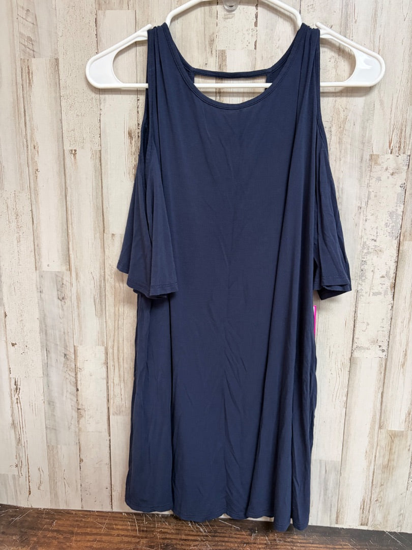 NAVY MTS COLD SHOULDER TOP, LADIES L