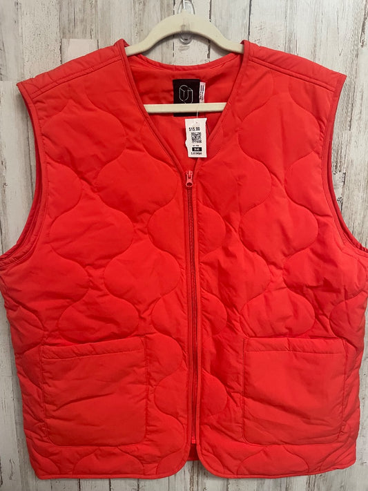 ORANGE ORIGINAL USE NEW QUILTED ZIP VEST, LADIES L