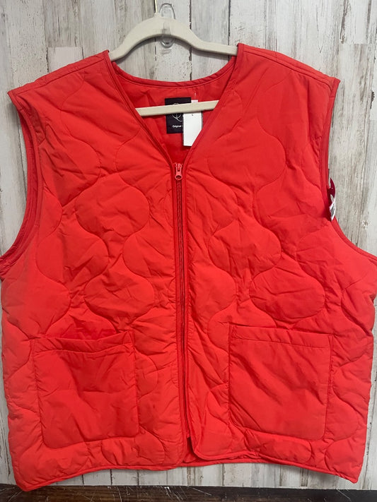 ORANGE ORIGINAL USE NEW QUILTED VEST, LADIES XL