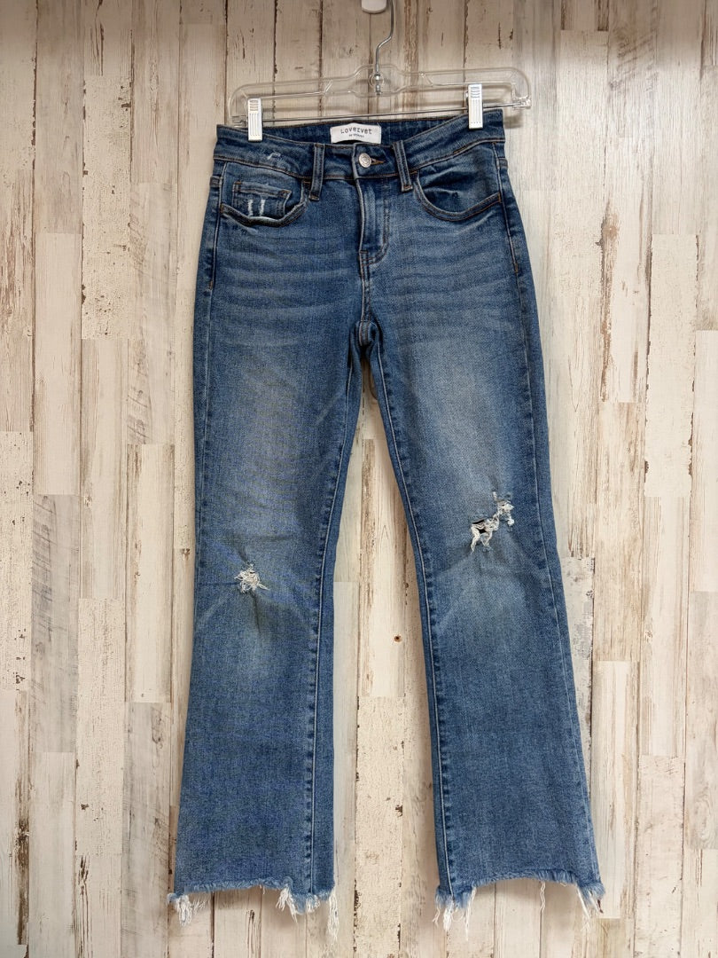 DENIM LOVERVET SZ25/1 DISTRESS JEANS, LADIES XS