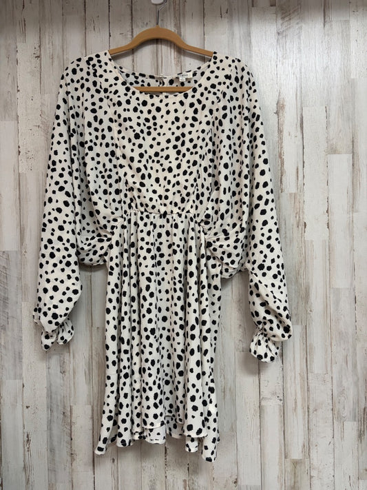 CREAM UMGEE SPOTTED DRESS, LADIES M
