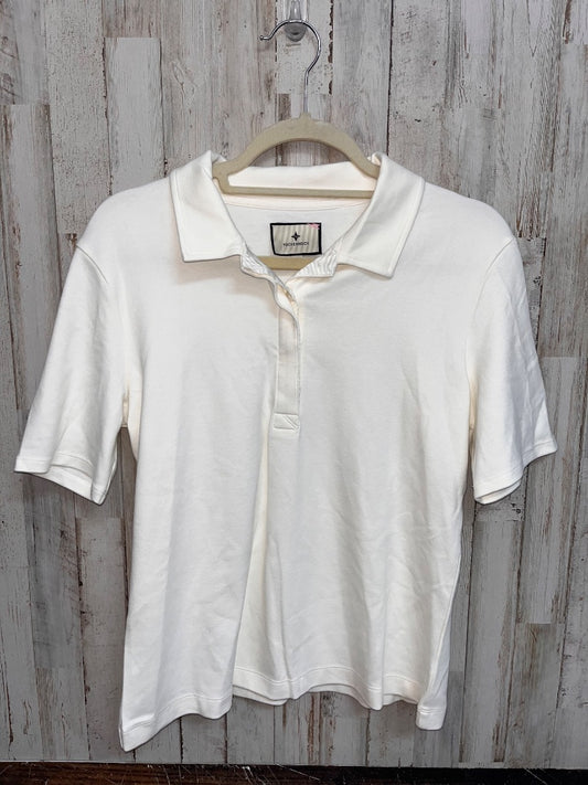 IVORY TUCKERNUCK SOFT COLLAR BLOUSE, LADIES M