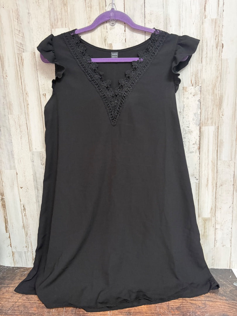 BLACK SHEIN LACE DRESS, LADIES L