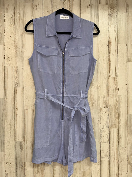 WASHED BLUE BELLA DAHL ZIP ROMPER, LADIES M