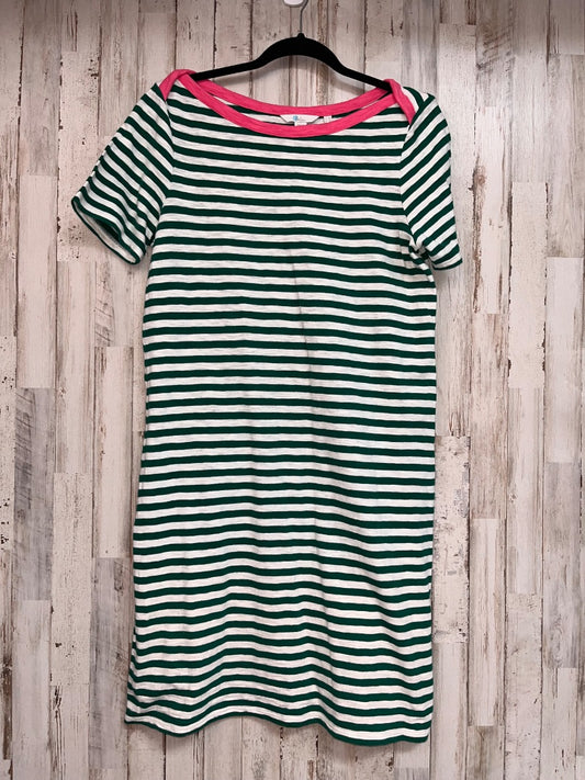 GREEN BODEN STRIPE TSHIRT DRESS SZ 8, LADIES M