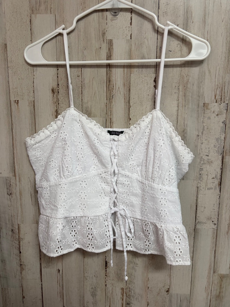WHITE WILD FABLE EYELIT TANK, LADIES L