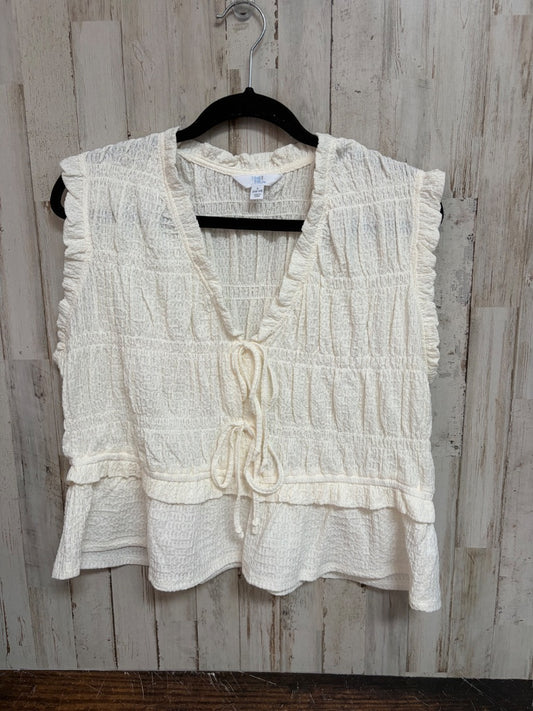 CREAM TIME & TRU SHEER MUSLIN TANK, LADIES L