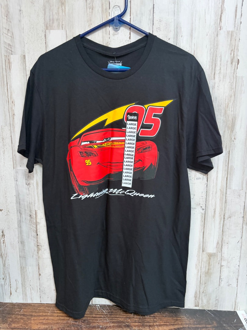 BLACK DISNEY CARS TEE, LADIES L