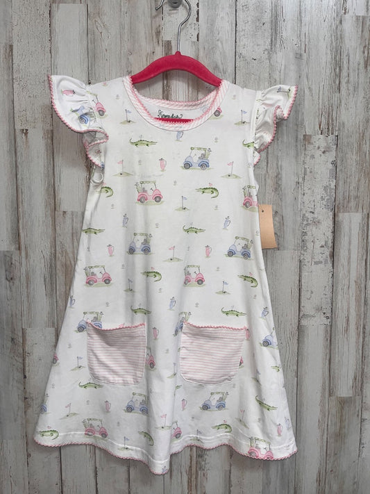 WHITE SERENDIPITY GOLF CART DRESS, GIRL 6X