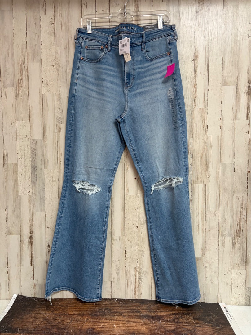 DENIM AMERICAN EAGLE SZ14 REG FLARE JEANS, LADIES XL