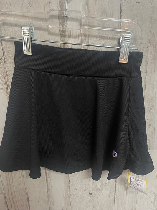 BLACK RBX DRY FIT RIBBED SKORT, GIRL 5/6