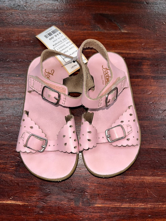 PINK FOOTMATES SCALLOP SANDALS, SHOES 7