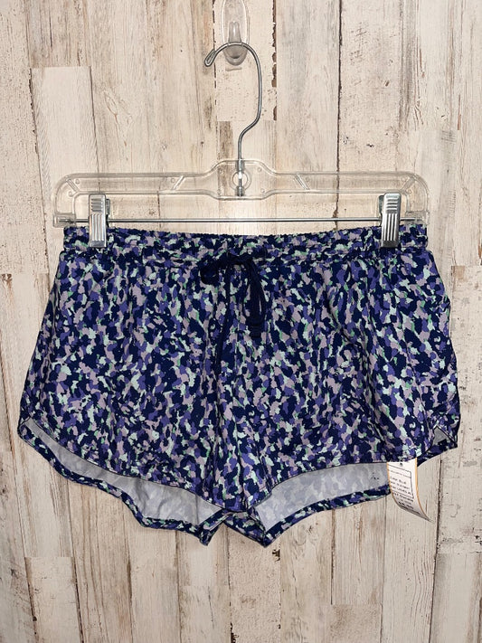 BLUE OLD NAVY PRINTED DRY FIT SHORTS, LADIES XS