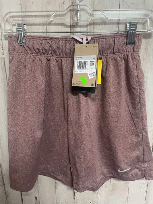MUTED RED NIKE NEW ATHLETIC SHORTS, LADIES XS