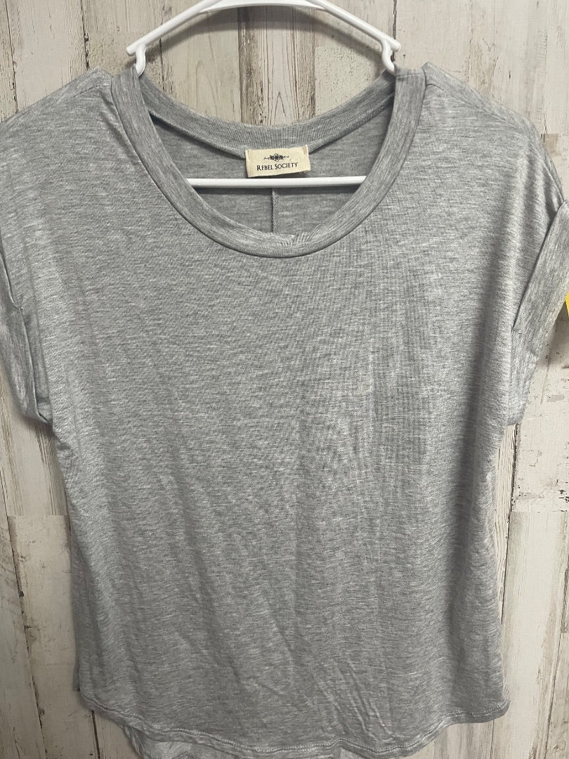 GREY REBEL SOCIETY CUFF SLEEVE TEE, LADIES XS