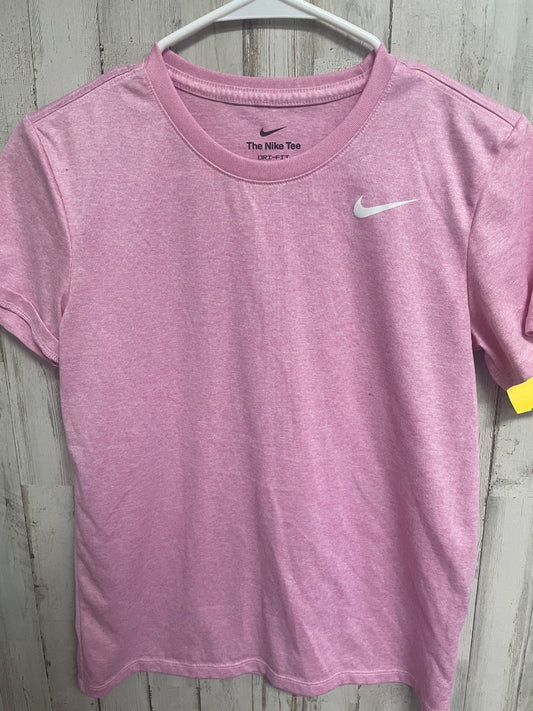 PINK NIKE DRY FIT LOGO TEE, LADIES XS