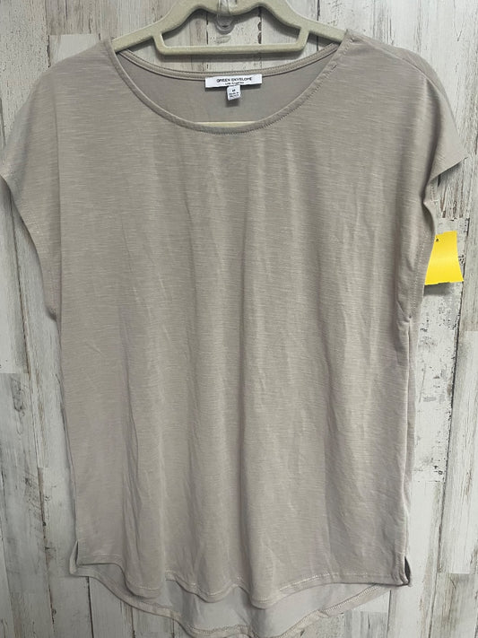 TAN GREEN ENVELOPE SOFT HEATHERED TEE, LADIES M