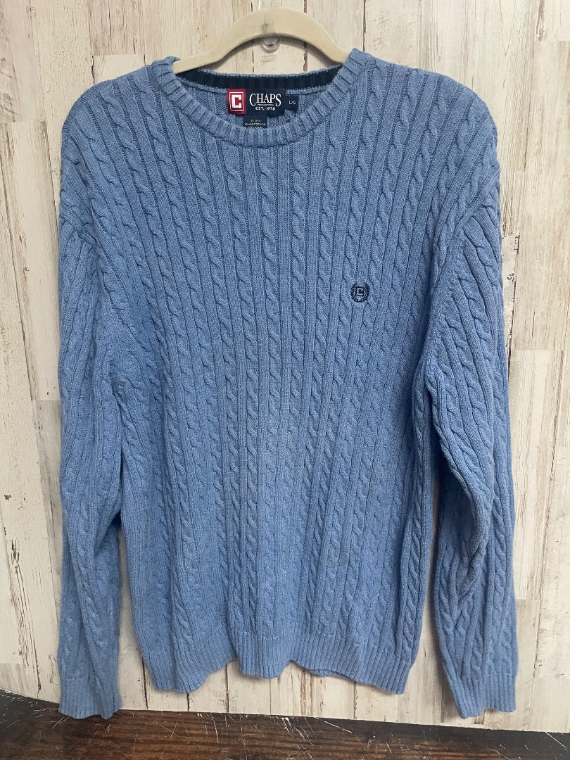 BLUE CHAPS CABLE KNIT SWEATER, LADIES L