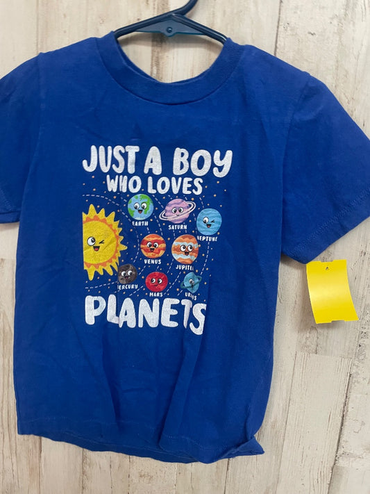 BLUE PORT & CO BOY WHO LOVES PLANETS TEE, BOY 4T