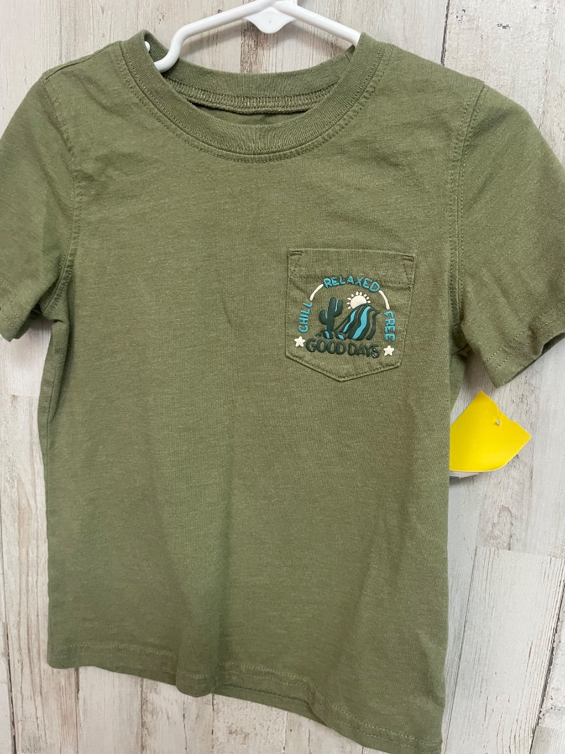 OLIVE CARTERS GOOD DAYS POCKET TEE, BOY 4T