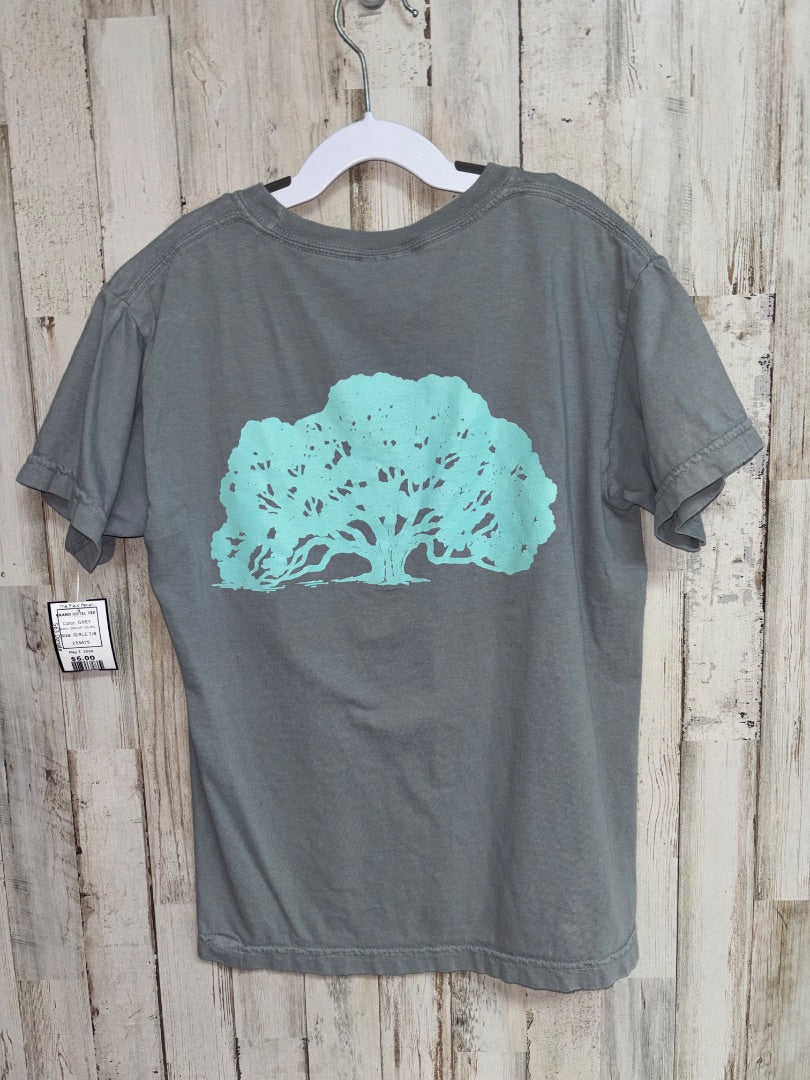 GREY COMFORT COLORS GRAND HOTEL TEE, GIRLS 7/8