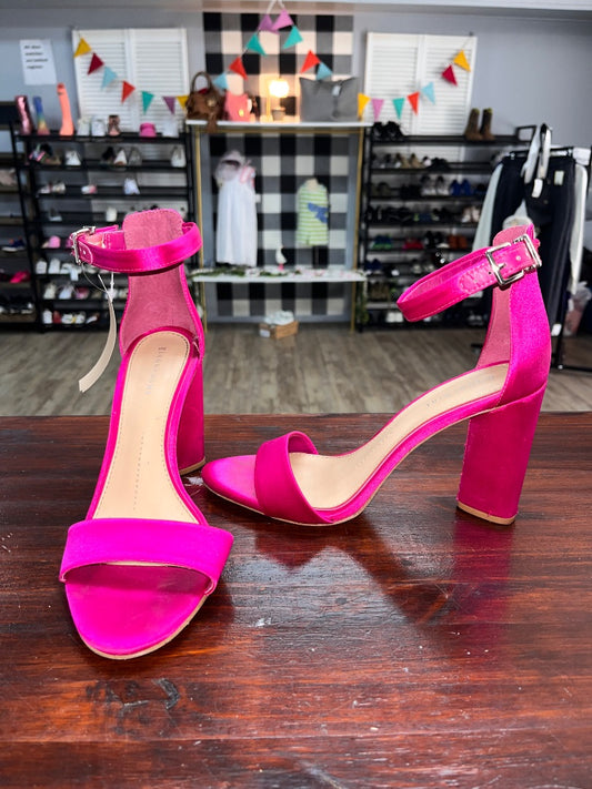 HOT PINK GIANNI BINI HEELS, SHOES A8.5
