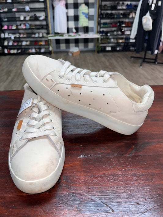 IVORY OUTWOODS SOFT LEATHER SNEAKERS, SHOES A8.5