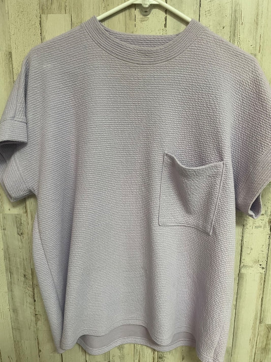 LILAC TRES BIEN TEXTURE POCKET BLOUSE, LADIES S