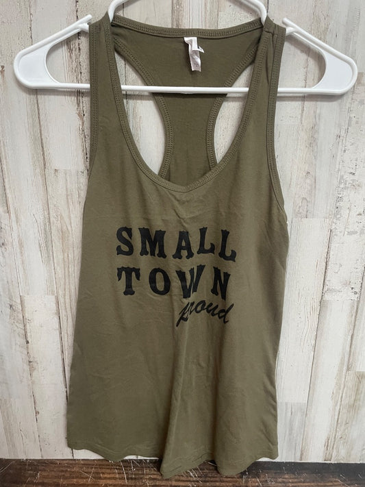 OLIVE IDEAL SMALL TOWN PROUD TANK, LADIES S