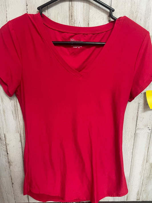 RED NO BO SOFT V NECK TEE, LADIES S