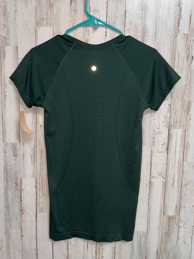 HUNTER GREEN LULULEMON SZ 6 SWIFTLY TECH TEE, LADIES M
