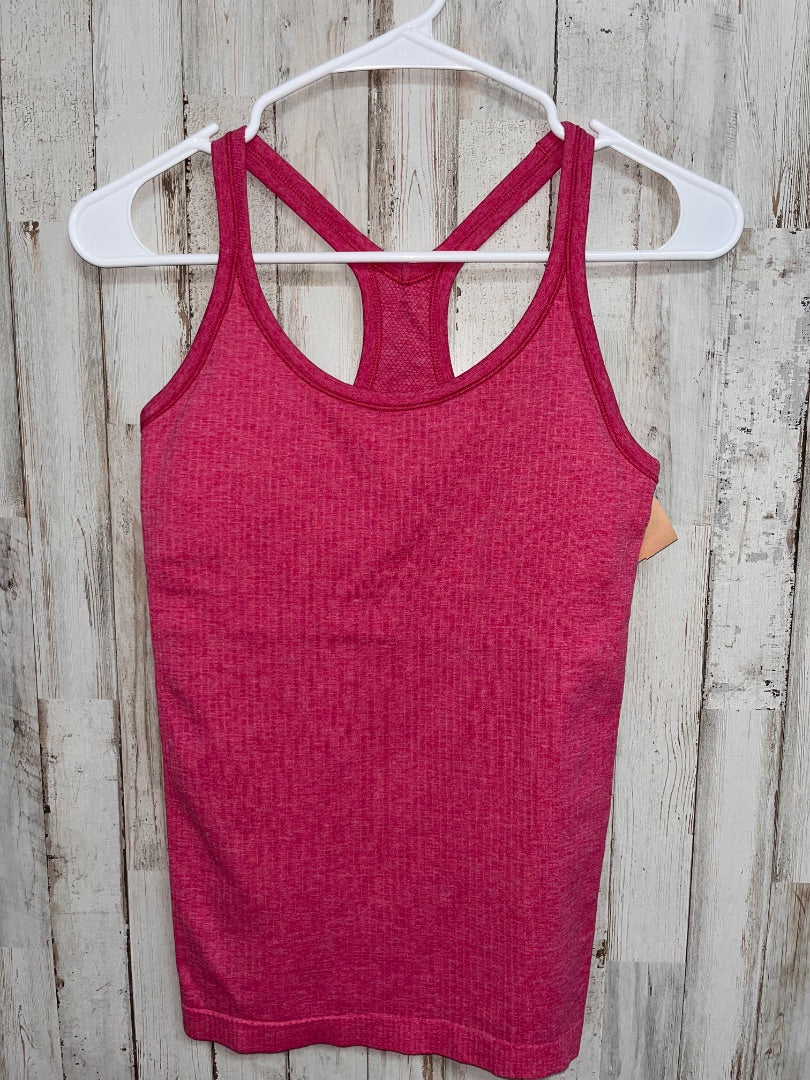 DARK PINK LULULEMON SZ 6 RIBBED FULL LENGTH TANK, LADIES M